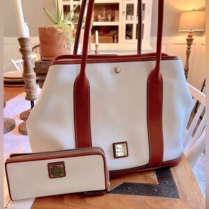 Dooney & Bourke Layla tote and matching wallet.